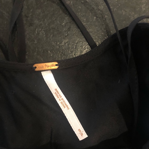 Black Free People Sequined Slip Dress - Picture 4 of 4